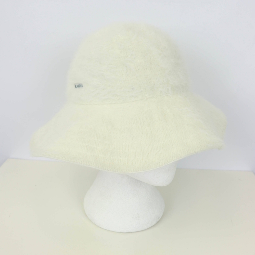 Kangol Cream Fur Bucket Hat